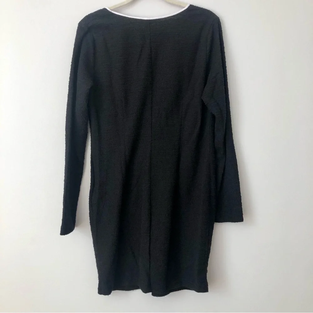 H&M Keyhole-Detail Bouncle Black  One-Piece Swim Casual Dress Women’s Size XL